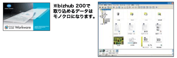 PageScope Workwareの画面