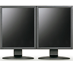 21インチ高精細LCD ×2台