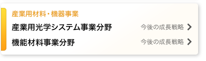 産業用光学システム事業分野・機能材料事業分野