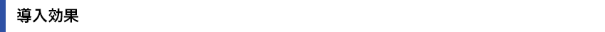 導入効果