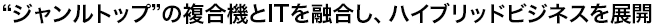 “ジャンルトップ”の複合機とITを融合し、ハイブリッドビジネスを展開