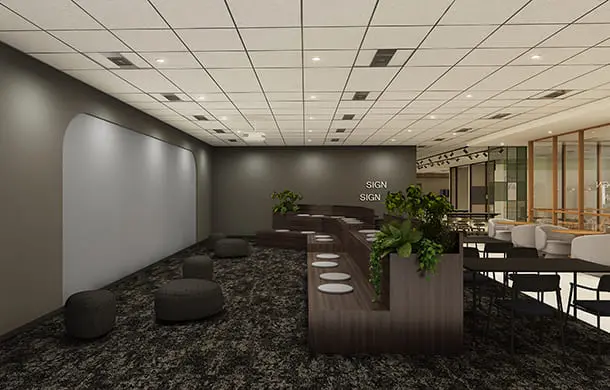 コニカミノルタジャパン新オフィスのTEDスペースの画像