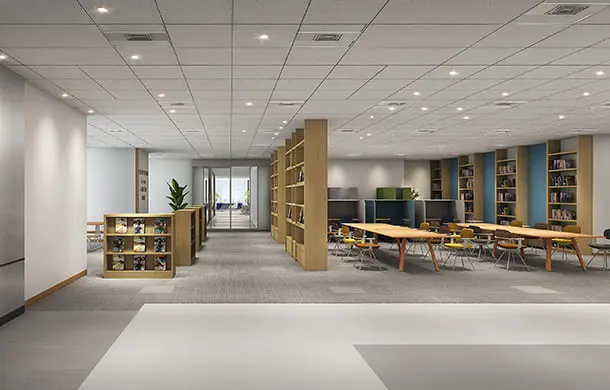 コニカミノルタジャパン新オフィスのライブラリーの画像