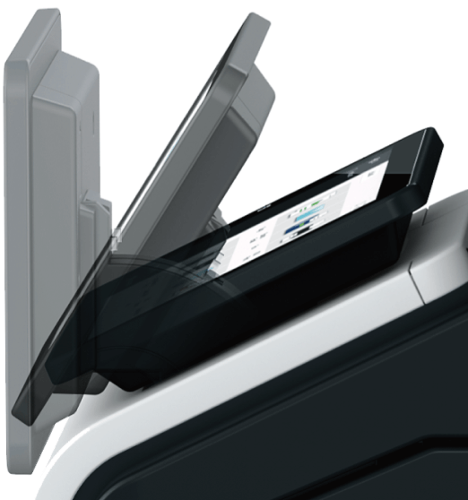 操作パネルの角度調節画像