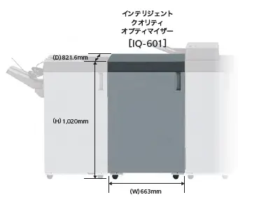 インテリジェントクオリティオプティマイザー「IQ-601」寸法図の画像