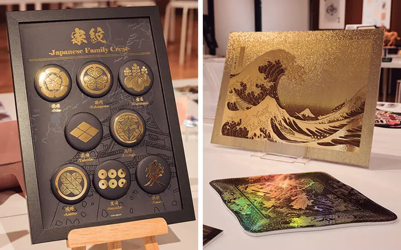 缶バッジや金属加工風印刷のサンプル