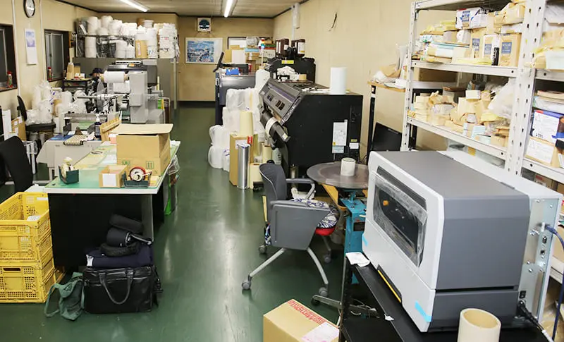 デジタル印刷部門のフロア