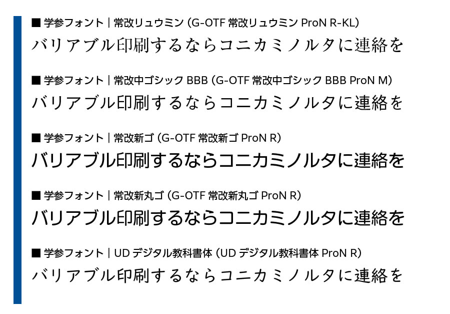 学参フォント 種類