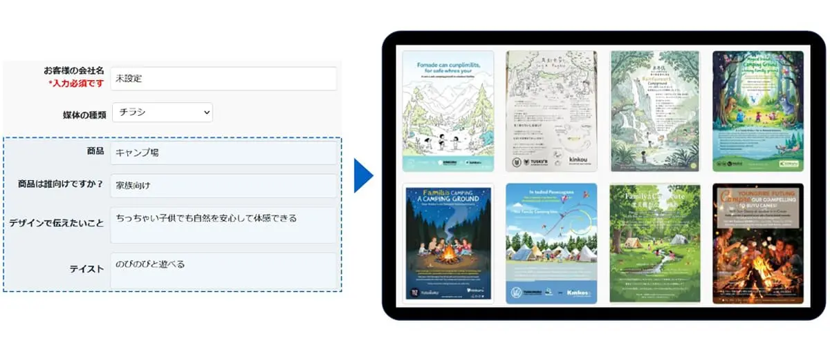 画像生成AIを活用したイメージ出力