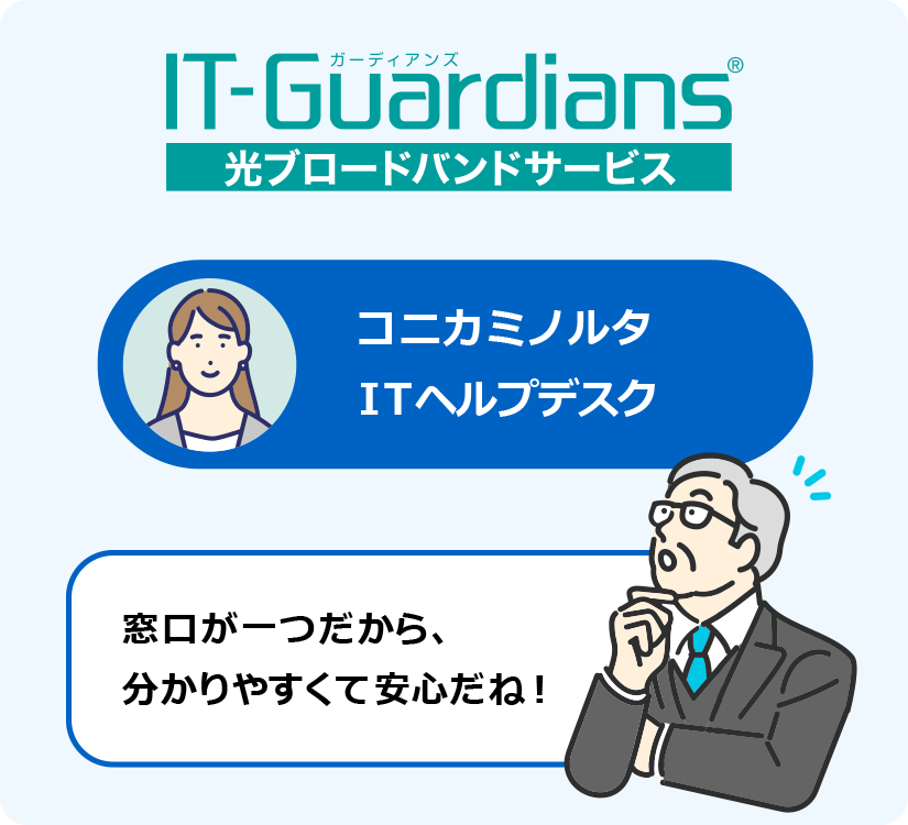 ITヘルプデスク契約後のイメージイラスト