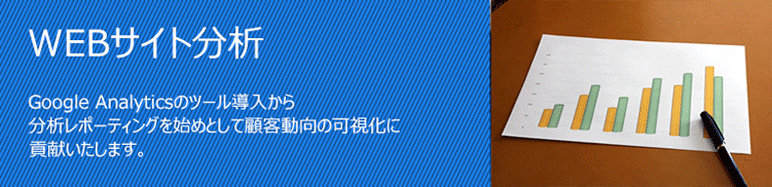 Webサイト分析 Google Analyticsのツール導入から分析レポーティングを始めとして、顧客動向の可視化に貢献いたします。