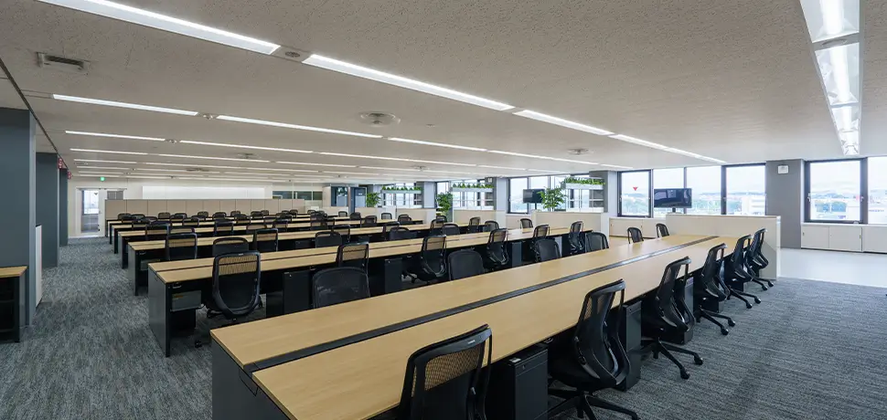 個人で集中できる執務エリア