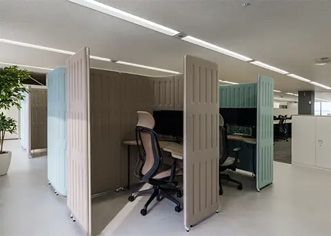 個人での集中作業に最適なブース