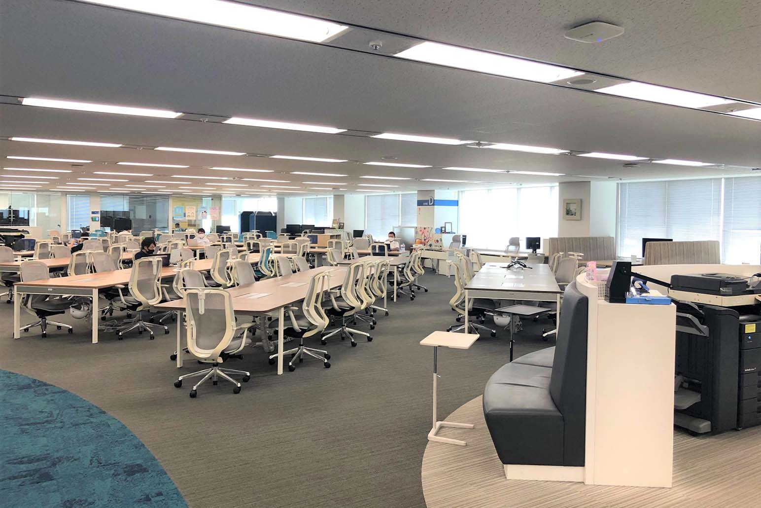 2020年９月のコニカミノルタジャパン 浜松町オフィスの様子