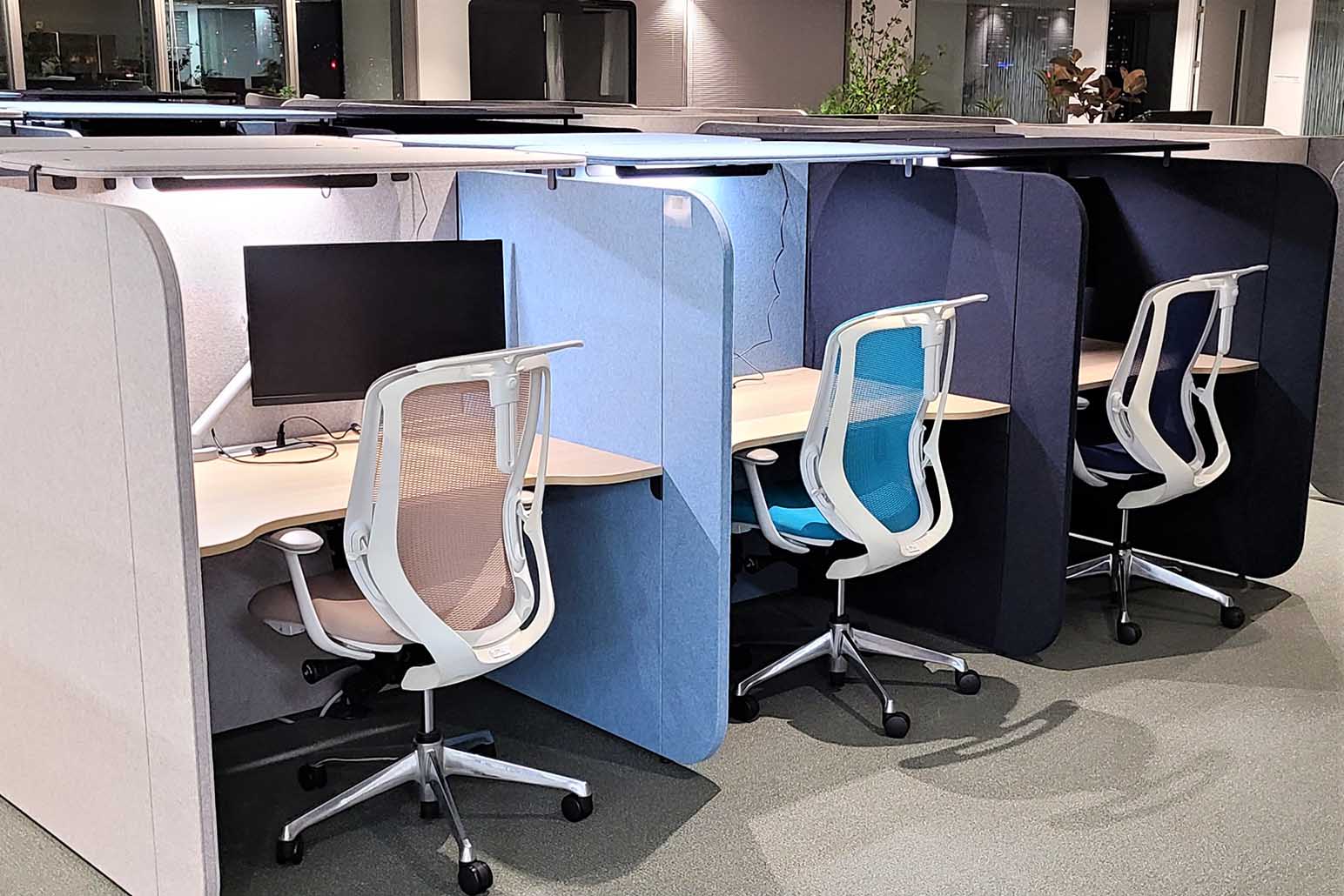 「つなぐオフィス」集中力を高めるHigh Focusエリア