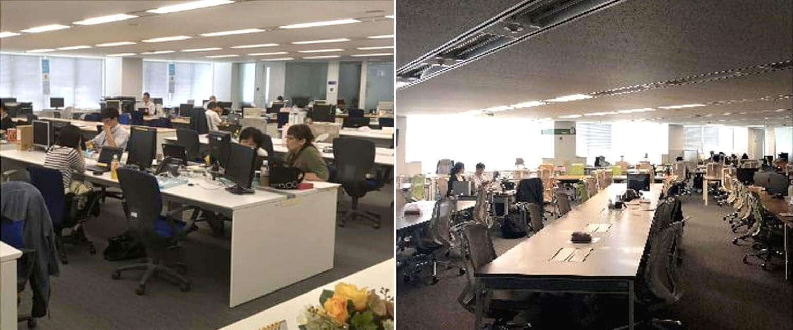 コニカミノルタジャパン テレワーク推奨日の様子