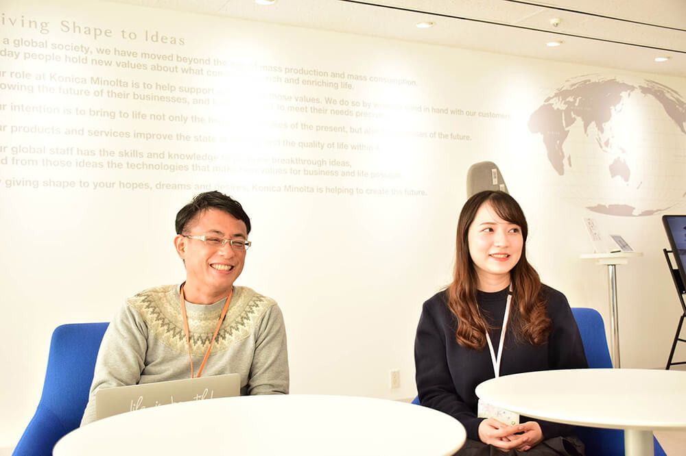 コニカミノルタジャパン 中村さん、高松さん