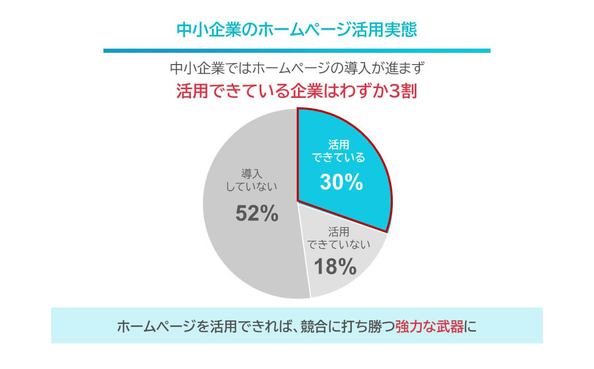ホームページ活用実績の参考グラフ-２