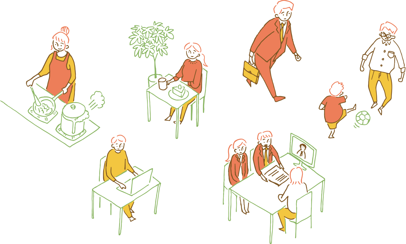 2021 年 目的に応じて働き方を選択するオフィスに