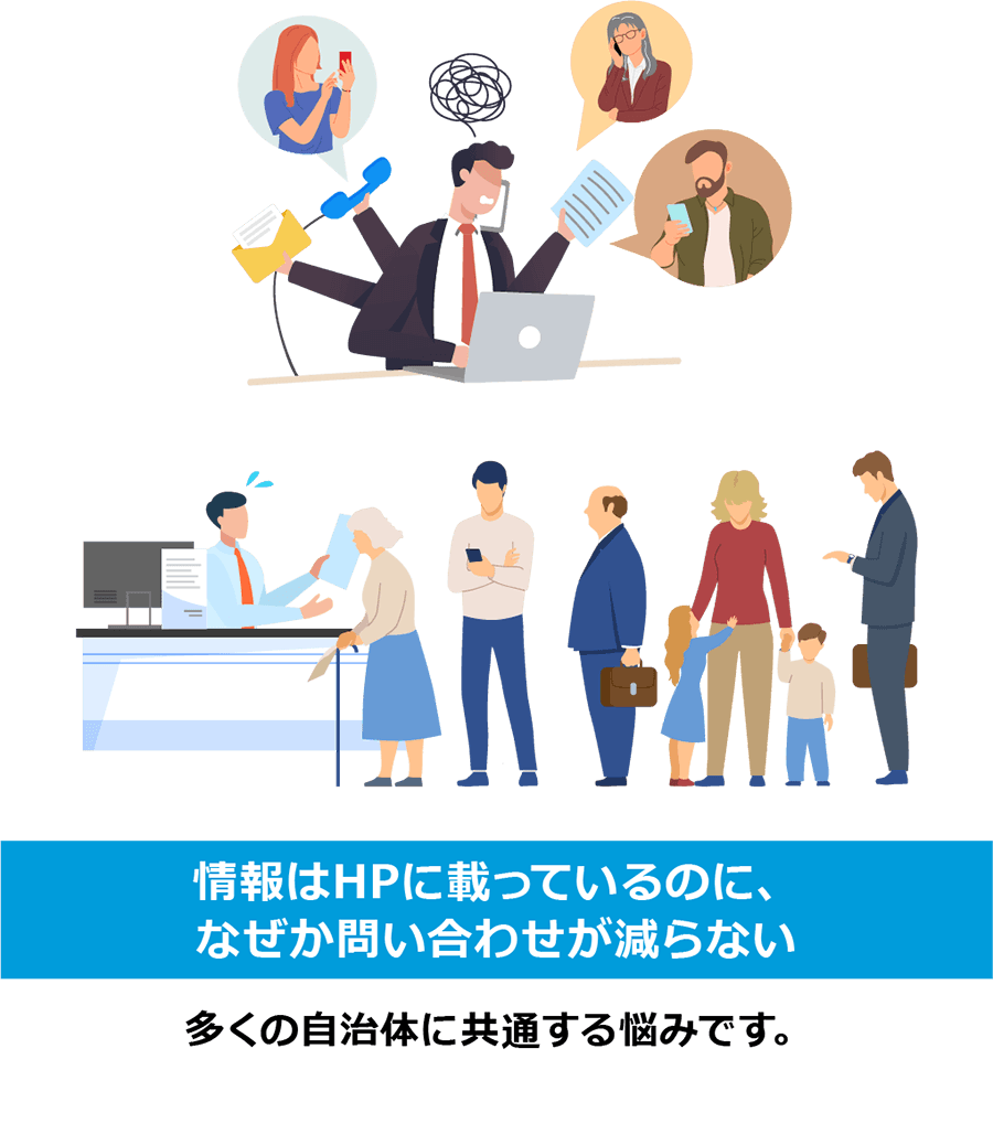 多くの自治体に共通する悩み